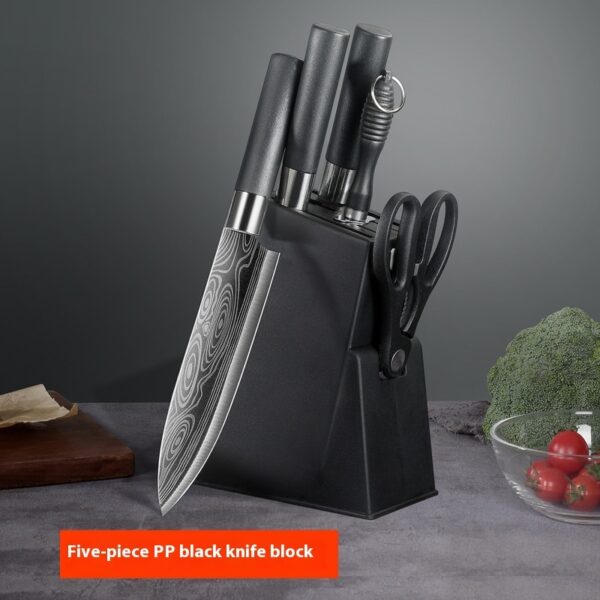 Household Kitchen Knife Suit Laser Pattern Stainless Steel Kitchen Knives - Image 6